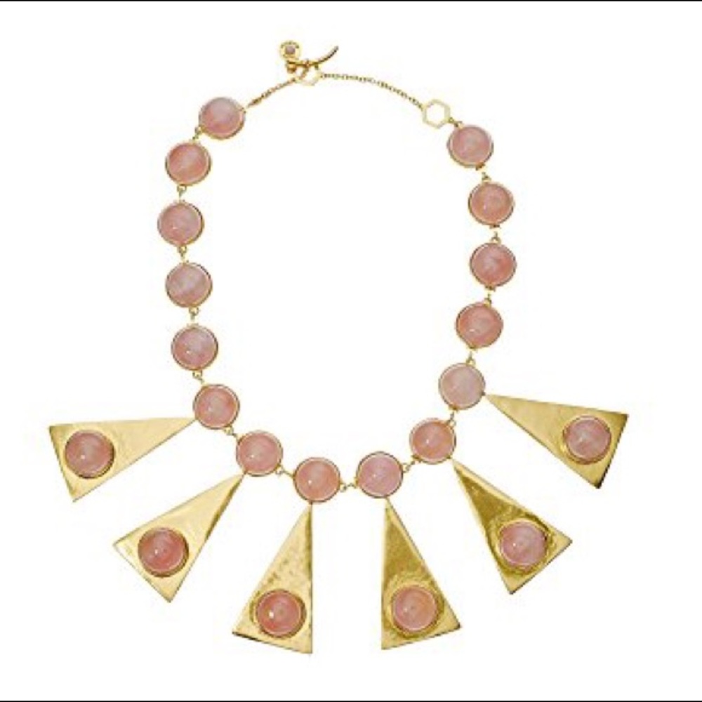 Triangle Stone Statement Necklace